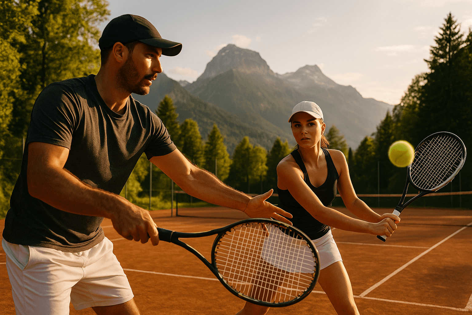 Tennis-Coaching in der Schweizer Natur